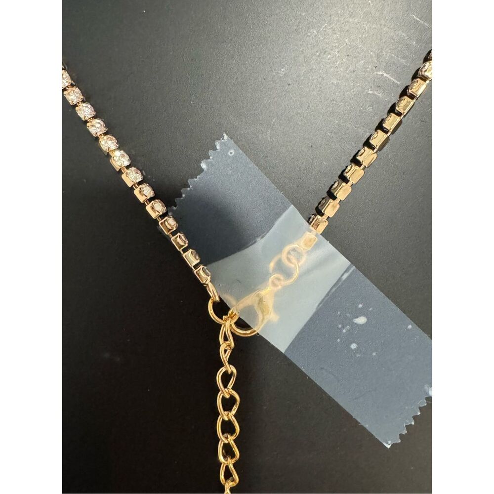 nOir Jewelry 3- Piece Red Crystal Yellow Gold Gold Necklace Chain Jewelry Set - Picture 9 of 11